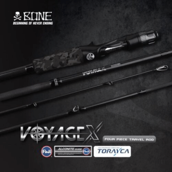 BONE Voyage X 6'6" /4 részes Fast Baitcast utazószett PE 0.4-1.2 / 5-14 g