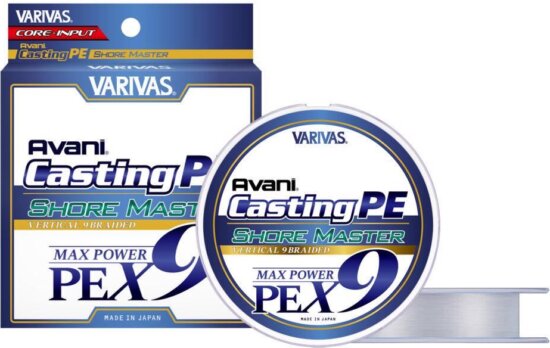 Varivas Casting Max Power Pe X9 200m #0.8 18Lb High Visibility White