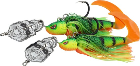 MADCAT SKULL BLADE JIG XL 55G S7/0 SALTNPEPPER