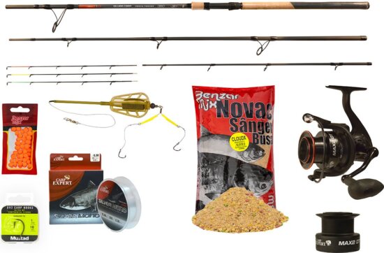 Carp Expert Silver Carp Heavy Feeder 4,20M Rapid Szett Etetőanyaggal És Szerelékkel
