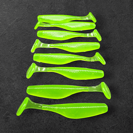 Alpha Tackle Paddleworm Fluo Green / 7cm / 1db
