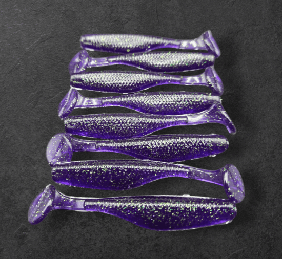 Alpha Tackle Paddleworm Dark Purple / 7cm / 1db