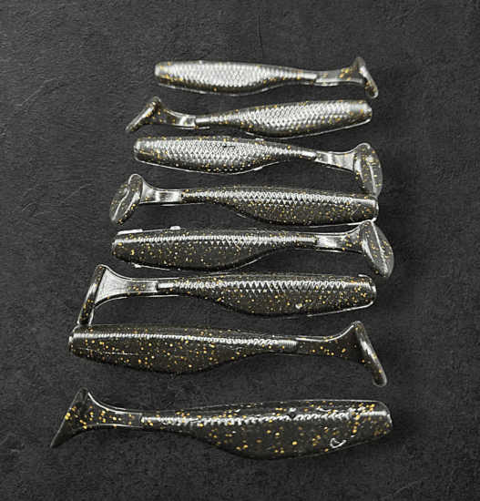 Alpha Tackle Paddleworm Black Gold / 7cm / 1db