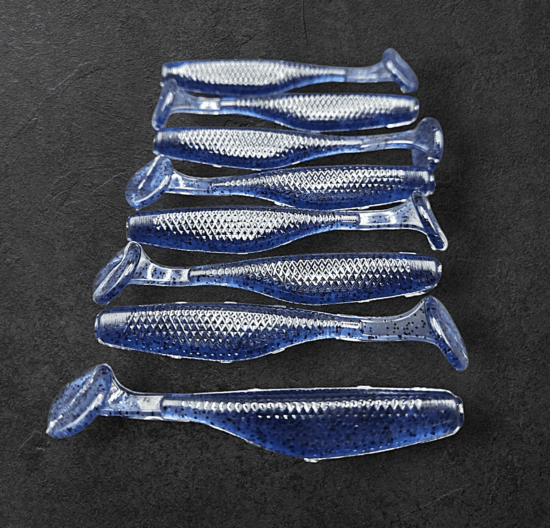 Alpha Tackle Paddleworm Deep Blue / 7cm / 1db