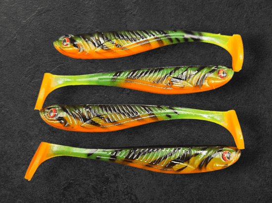 Alpha Tackle Avci Firetiger narancssárga/sárga-zöld/ narancssárga farokkal
