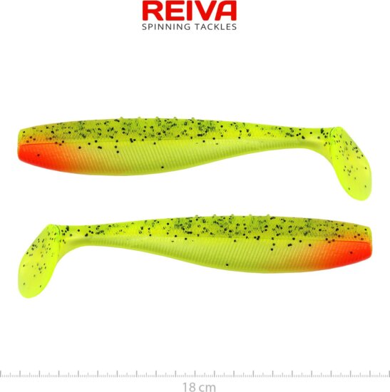 Reiva Flat Minnow shad 18cm 2db/cs (Watermelon)