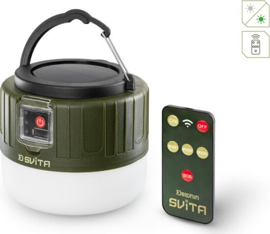 Delphin SVITA kemping lámpa távirányítóval (4W/180lm/3600mAh)