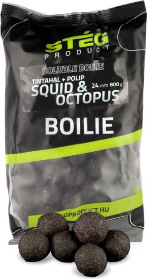 Stég Soluble Boilie 24mm 800g Squid & Octopus