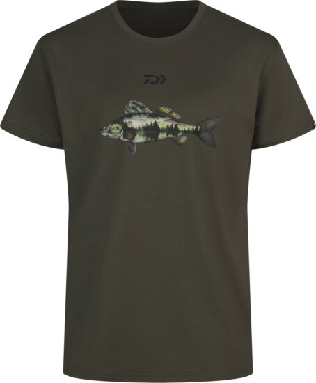 Daiwa T-Shirt Zander (olive, #2XL) póló