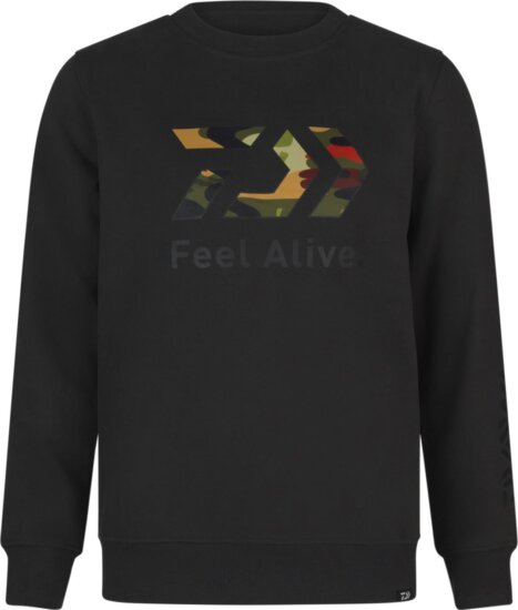 Daiwa D-VEC Crew Neck Camo (charcoal, #XL)