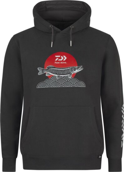 Daiwa Hoodie Japan Pike (charcoal, #2XL)