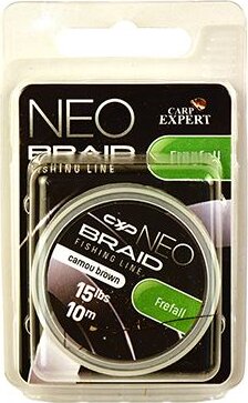 Carp Expert Neo Freefall Kikönnyített Fonott Előkezsinór 35lbs Camou Brown 10M
