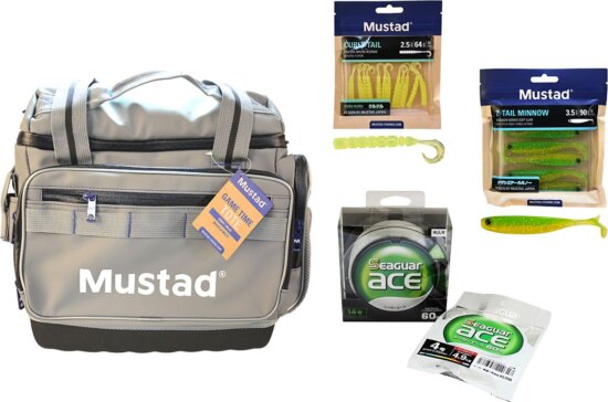 Mustad Vizhatlan Profi Pergetőtáska Ajándék Csaliválogatással És Fluorocarbonnal