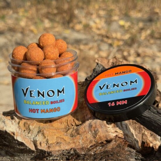Feedermánia Venom Balanced Boilies Hot Mango 16 mm