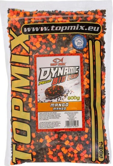 TOP MIX Dynamic BIG Carp etető pellet, Mangó