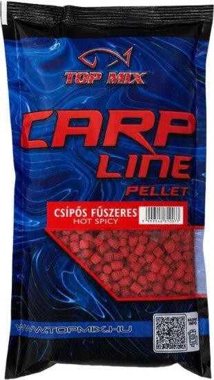 TOP MIX Carp Line etető pellet 8mm - Csípős fűszeres