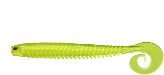 Bite On Rib Worm 100 Lime Perl