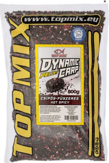 TOP MIX Dynamic Carp etető pellet, Csípős fűszeres