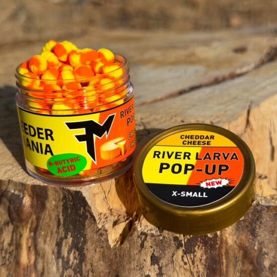 Feedermánia River Larva Pop-Up Cheddar Cheese - XS