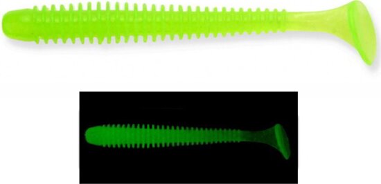 Keitech Swing Impact 2" 50mm #026 - Clear Chartreuse Glow