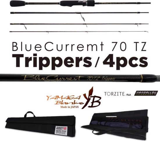 Yamaga Blanks Yamaga Blue Current 70Tz Trippers Pilar 2.145m 12g 4 Részes Fuji Titanium Torzite