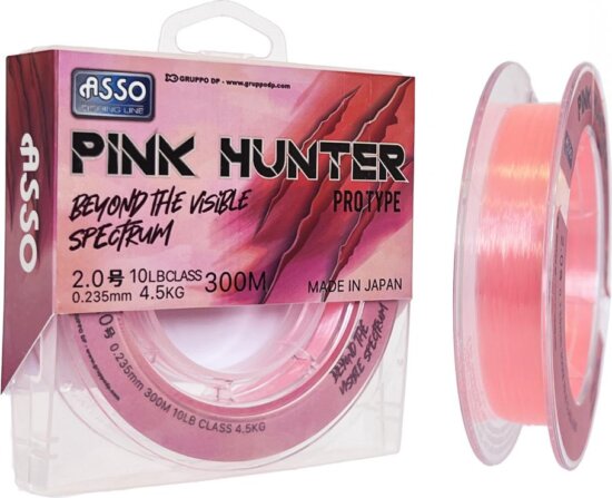 Asso Pink Hunter Fluorocarbon Bevonattal 0,218 300m