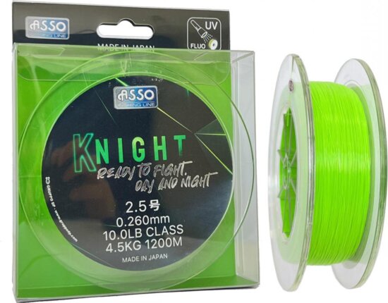 Asso Knight Fluorocarbon  Bevonat Uv Akt. 0,285 1200m