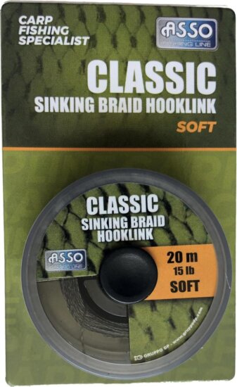 Asso Classic Sinking Braid Soft 20m 15lbs