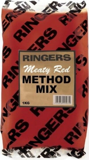 Ringers Groundbait Meaty Red Method Mix