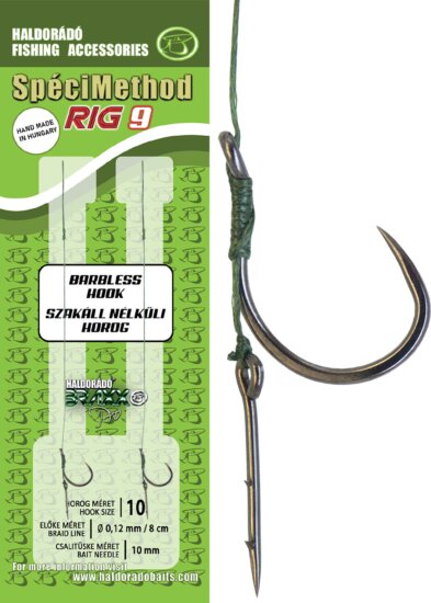 Haldorádó SpéciMethod Rig9 Braid 10mm / 10 barbless