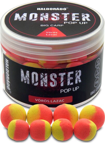 Haldorádó MONSTER Pop Up Big Carp 13, 17mm - Vörös Lazac