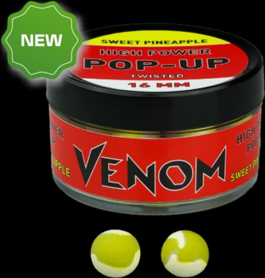 Feedermánia Venom High Power Pop-Up Boilie 16mm, Sweet Pineapple