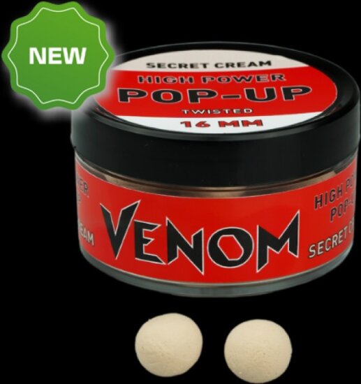 Feedermánia Venom High Power Pop-Up Boilie 16mm, Secret Cream