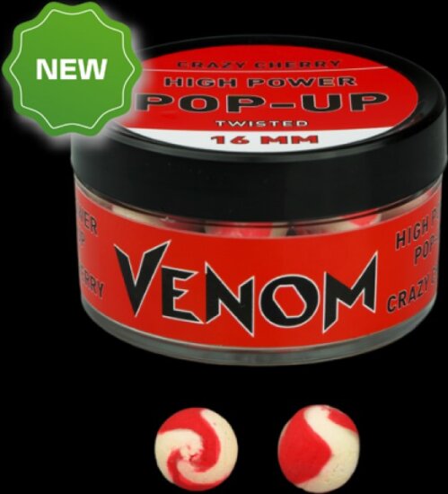 Feedermánia Venom High Power Pop-Up Boilie 16mm, Crazy Cherry