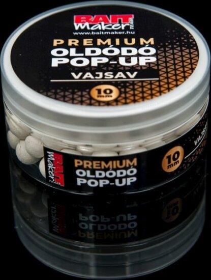 Bait Maker Premium Oldódó Pop Up 10mm Vajsav 25g