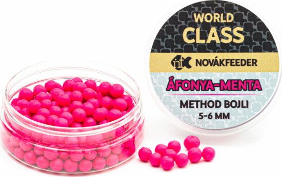 NovákFeeder World Class Method Bojli 5-6mm Áfonya - Menta