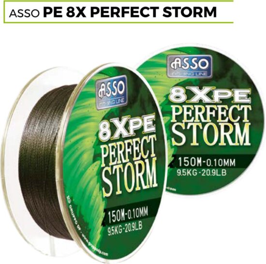 Asso Pe8X Perfect Storm 150m 0,24mm 18,50kg