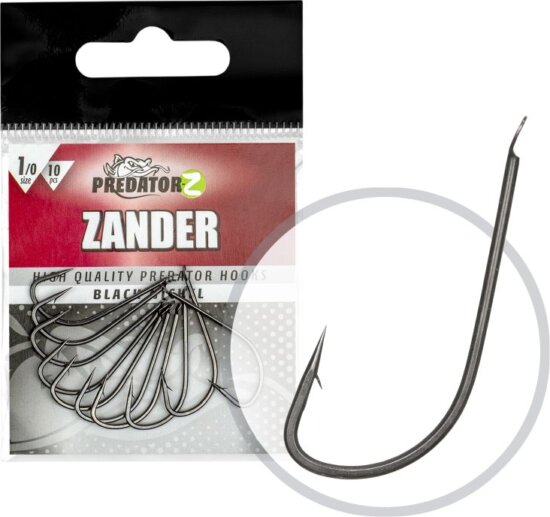 Predator-Z Lapkás süllőző horog, #3/0, 10db