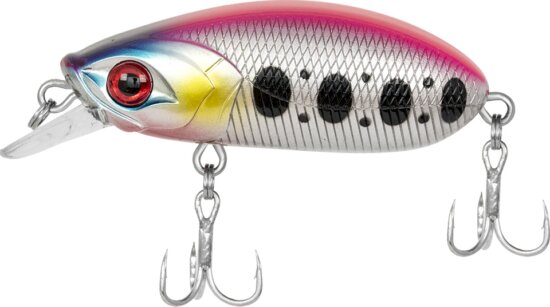 Predator-Z Beetle wobbler, 5cm, 7,8g, rózsaszín, fehér, fekete, úszó