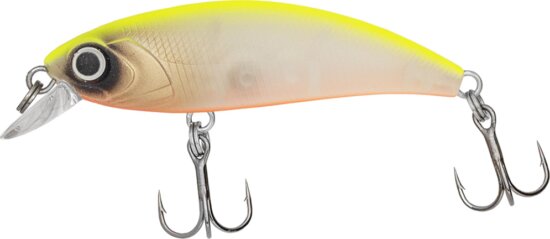 Predator-Z Immortal Shad wobbler, 5cm, 4g, fluo sárga, fehér, süllyedő