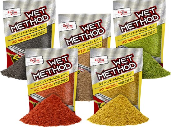 CarpZoom Wet Method készre kevert etetőanyag, eper, hal, 850g