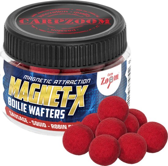 CarpZoom Magnet-X Boilie Wafters prémium horogcsali, kolbász, squid, robin red, 50g