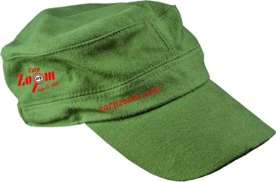 CarpZoom Katonai fazonú horgászsapka, zöld