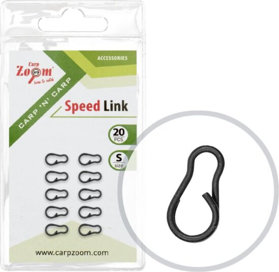 CarpZoom Gyorskapocs szerelékkészítéshez, L (13,5x5), 20db