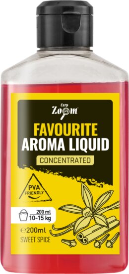CarpZoom Favourite folyékony aroma, édes fűszeres, 200ml