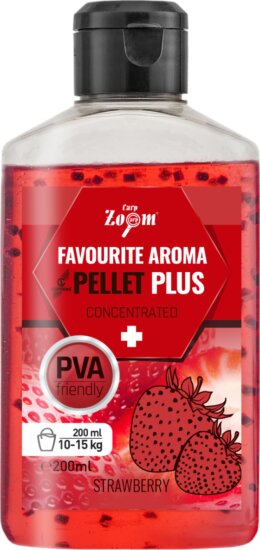 CarpZoom Favourite folyékony aroma pellettel, eper, 200ml