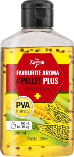 CarpZoom Favourite folyékony aroma pellettel, édes kukorica, 200ml