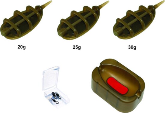 CarpZoom Fanatic Method feeder kosár szett, 20, 25, 30g, 3db