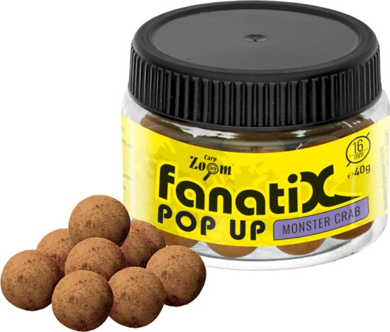 CarpZoom Fanati-X Pop Up horogcsali, 16mm, monster crab (rák), 40g