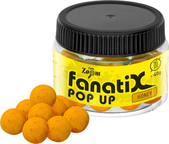 CarpZoom Fanati-X Pop Up horogcsali, 16mm, méz, 40g